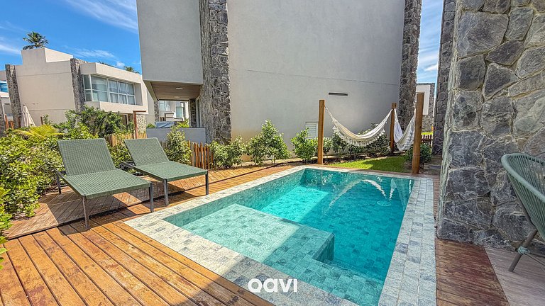 Casa Piscina Privativa no Naluum Milagres by Qavi