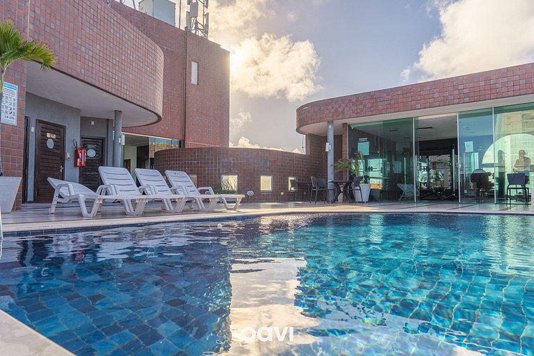 Flat com Vista Parcial Mar em Petrópolis by QAVI