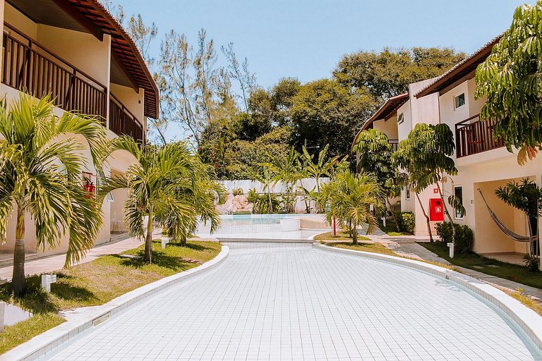 Qavi - Apartamento frente-piscina no Centro de Pipa #SolarÁg