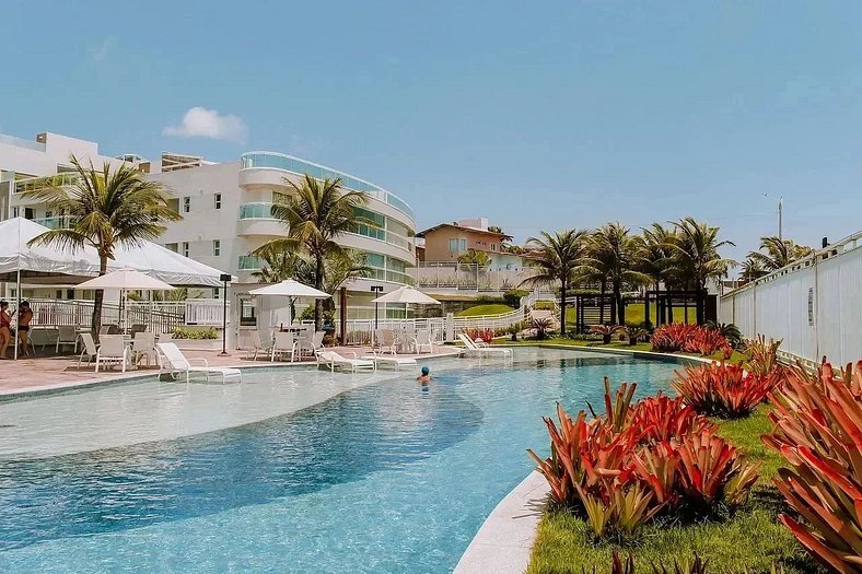Qavi - Flat em Resort Beira Mar Cotovelo #InMare35