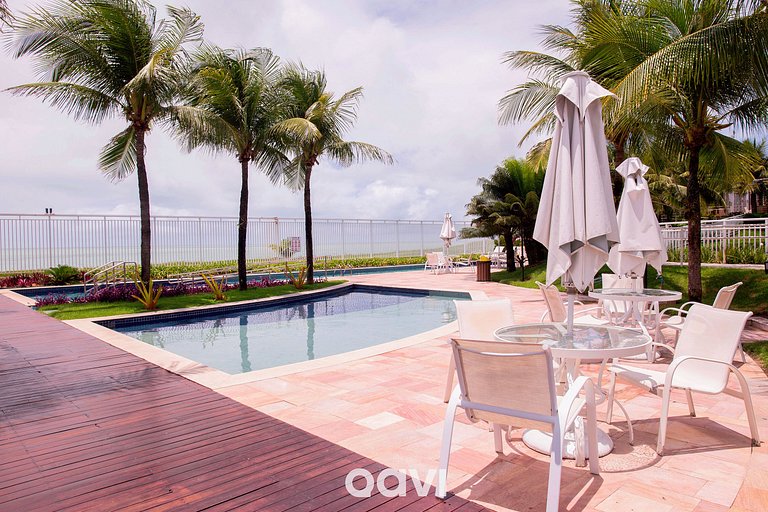 Qavi - Flat Resort Beira Mar Cotovelo #InMare322