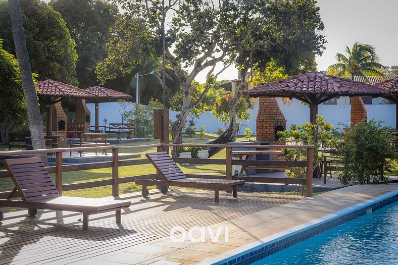 Qavi - Flat Vista Mar em Resort Beira Mar Cotovelo #BlueMarl