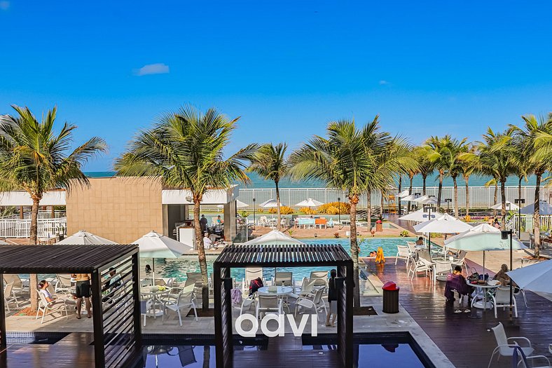 Qavi - Flat Vista Mar em Resort Beira Mar Cotovelo #InMare23